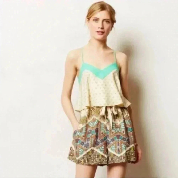 Elevenses Anthropologie romper boho  patterned S - Picture 1 of 10